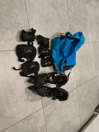 Patines Oxelo Talla 35-38 + Protecciones