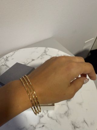 Bracciali rigidi placcati oro 18kt