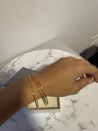 Bracciali rigidi placcati oro 18kt