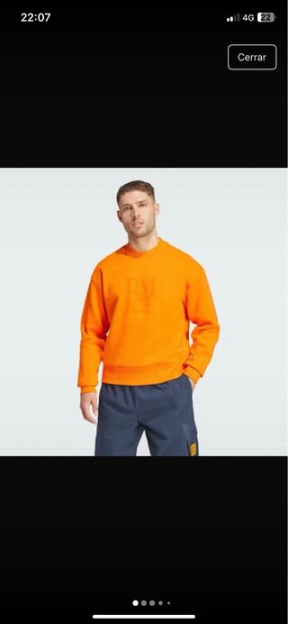 Sudadera Real Madrid Original Naranja