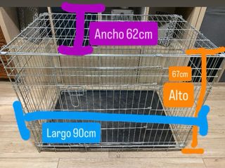 Jaula para perro metálica plegable