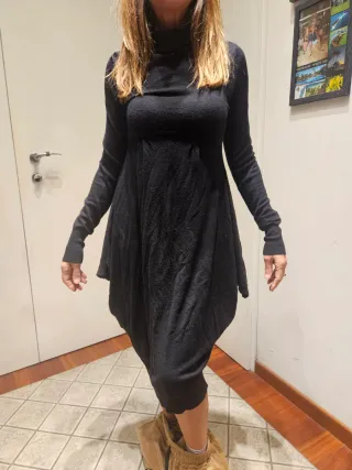 Abito donna maglia invernale manica lunga