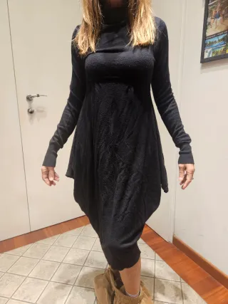 Abito donna maglia invernale manica lunga