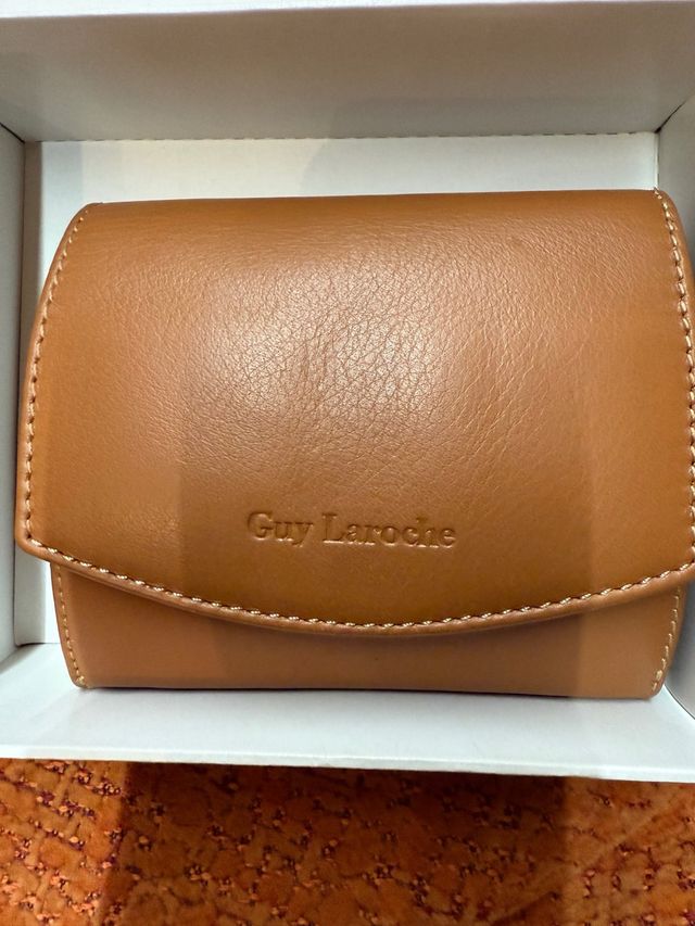 Monedero Billetero Piel Guy Laroche Marrón
