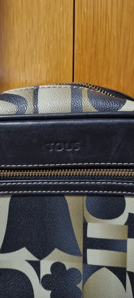 Bolso bandolera Tous beige y negro