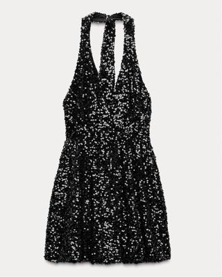 Vestido globo lentejuelas