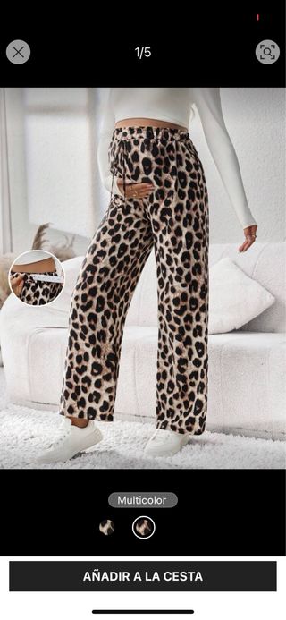 Pantalón premamá leopardo talla M