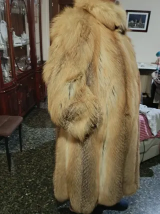 Abrigo de piel de zorro