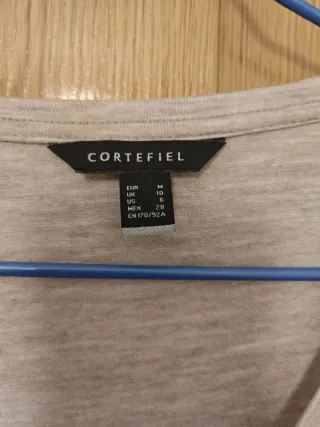 Pack 2 Camisetas Cortefiel M Rayas y Beige