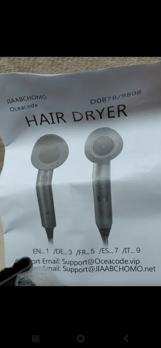 Secador de pelo Jiaabchomo rosa