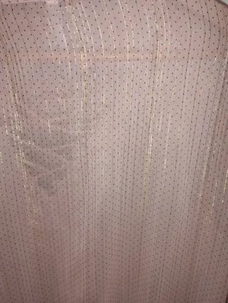 Body blusa Stradivarius rosa hilos dorados