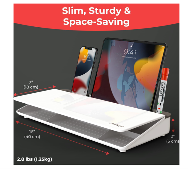 Lavagna da scrivania Chalkola in vetro