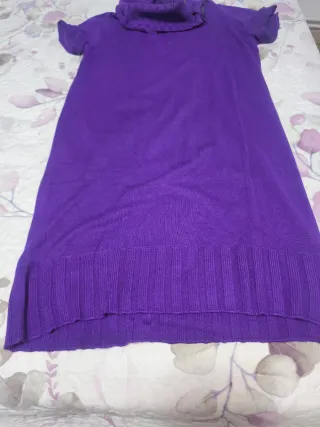 Vestido de punto morado