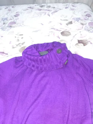 Vestido de punto morado