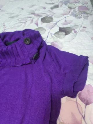 Vestido de punto morado