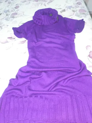 Vestido de punto morado