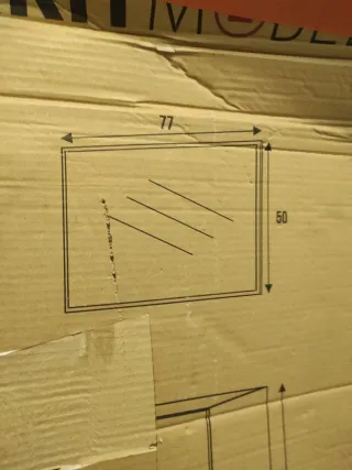 Espejo nuevo de baño madera y cristal