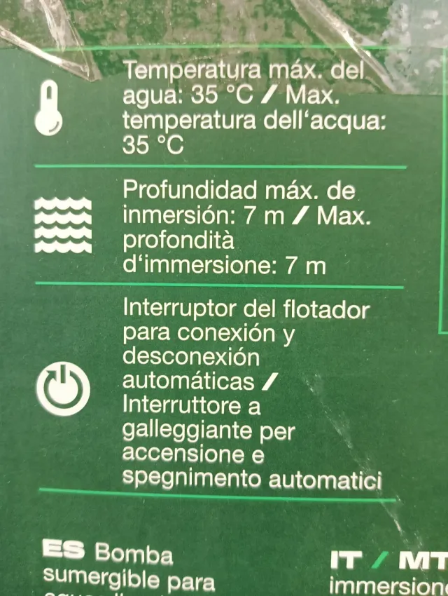 Bomba Acqua Chiaro PARKSIDE