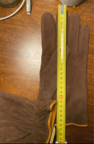 Guantes ante hombre forro franela talla 9.5