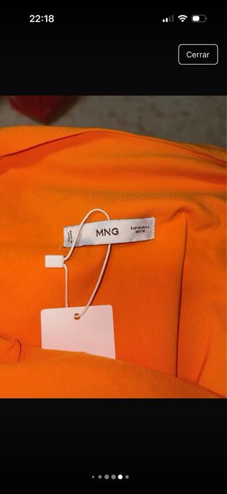 Vestido naranja Mango