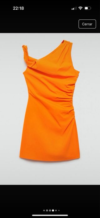 Vestido naranja Mango