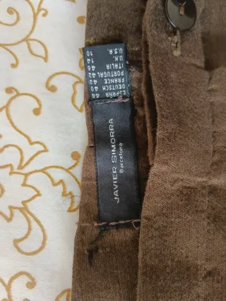 Pantalón de vestir marrón mujer