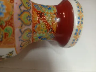 Jarrón porcelana chino decorado