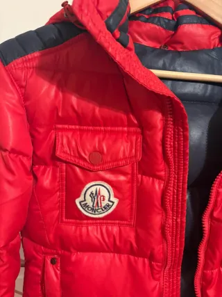Piumino Moncler rosso vintage