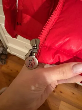 Piumino Moncler rosso vintage