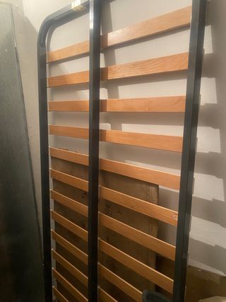 Somier 90cm Metal y Madera