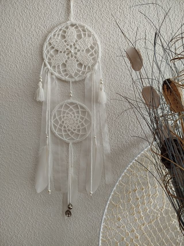 Atrapasueños mediano - blanco - 16 x 57 cm