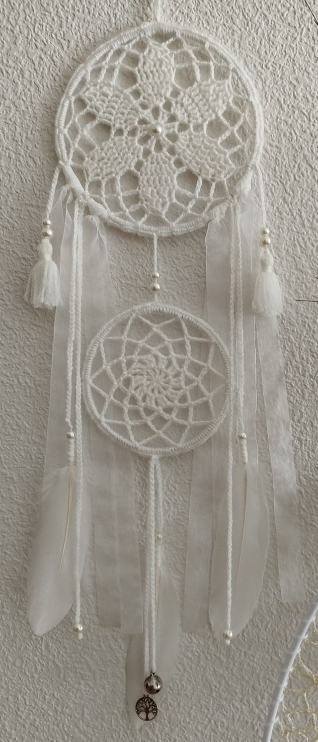 Atrapasueños mediano - blanco - 16 x 57 cm