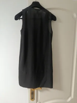 Vestido fiesta H&M negro lentejuelas talla S