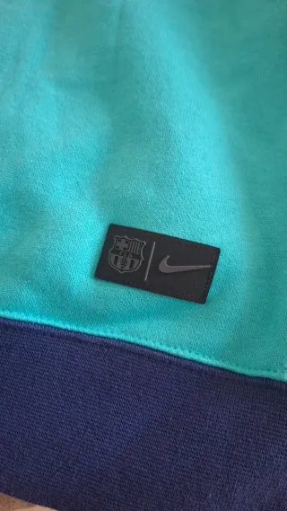 Sudadera Nike Barça Azul/Turquesa Talla XL