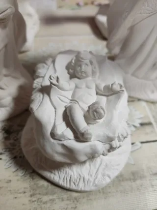 Nacimiento de Escayola.(San José mide 19cm).