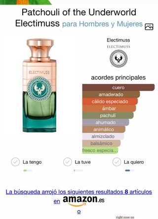 Electimuss London Patchouli Perfume