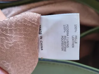 Borsa Borbonese Pelle Scamosciato Verde