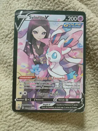 Carta Pokémon Sylveon V Golpe Fluido