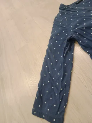 Camisa Zara azul con lunares blancos