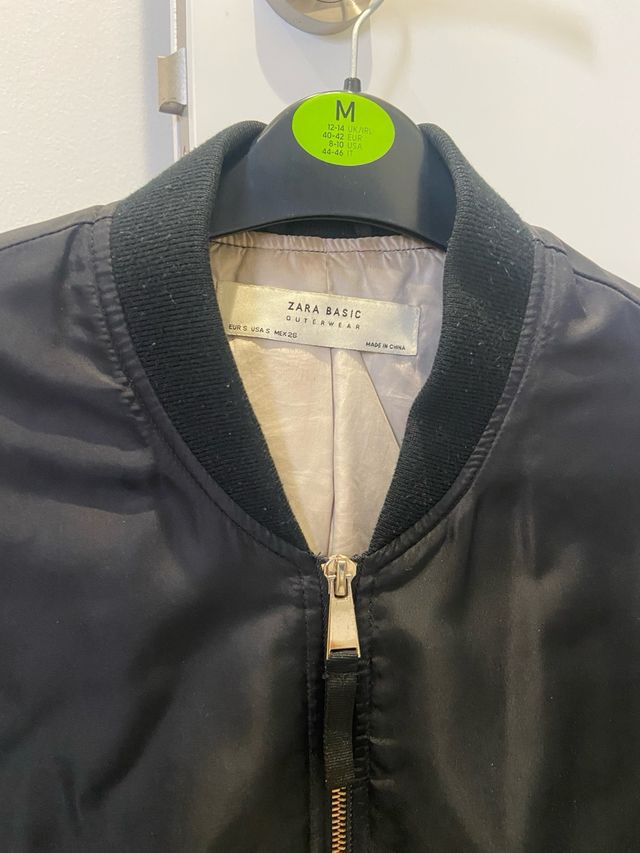 Bomber Zara Negra Talla M