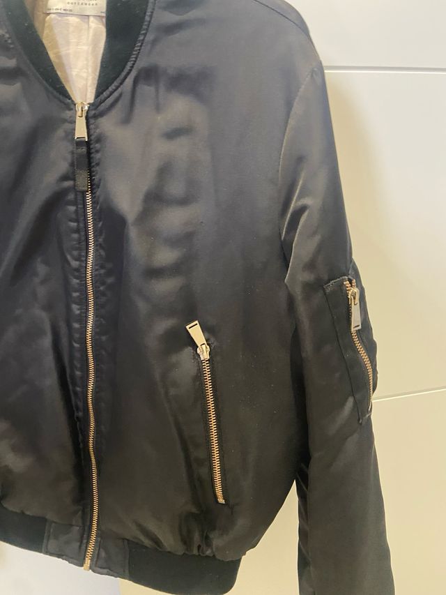 Bomber Zara Negra Talla M