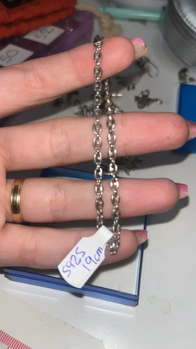 Bracciale a maglie da 19 cm