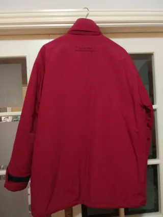 Chaquetón hombre rojo oscuro
