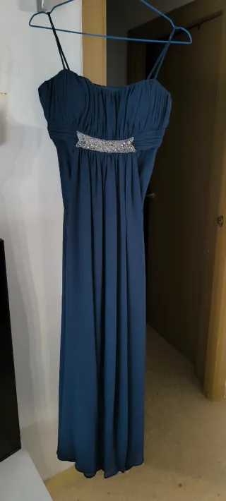 Vestido largo azul de fiesta