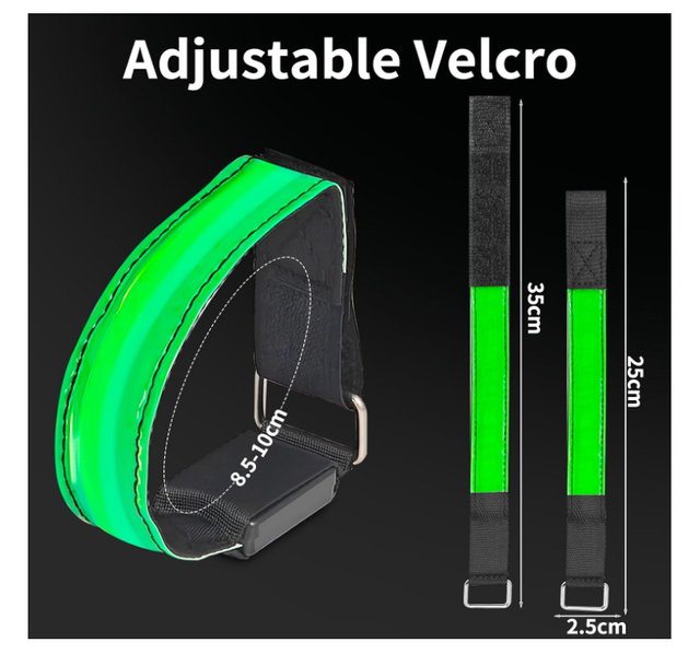 2 Braccialetti LED Ricaricabili