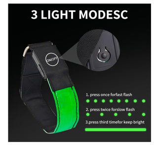 2 Braccialetti LED Ricaricabili