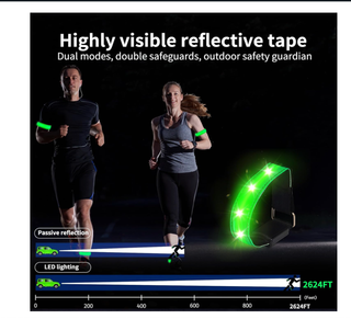 2 Braccialetti LED Ricaricabili