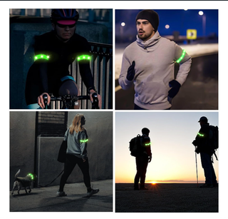 2 Braccialetti LED Ricaricabili