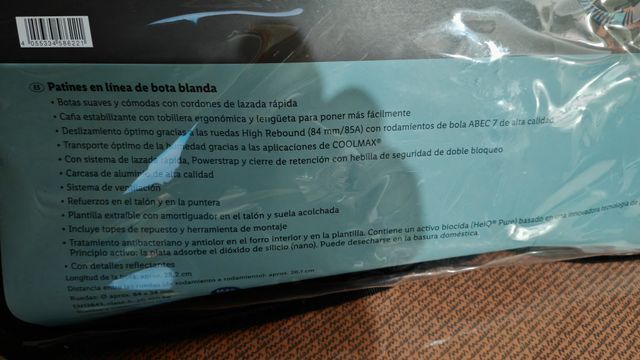 Patines en línea Crivit bota blanda 40-45