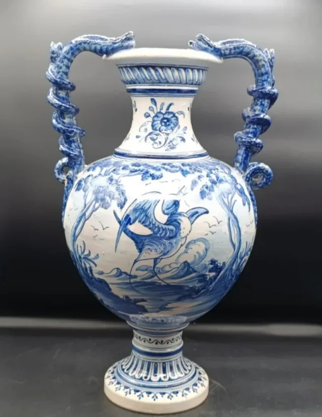 Jarrón Cerámica Niveiro Talavera Reina